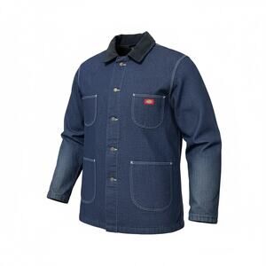 Vintage 90s Dickies Blanket Lined Denim Jacket Mens XL Tall Chores Farm USA